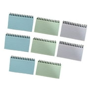 Jesscasday 8Pcs Coil-binding Small Notebooks Lined Pocket Notepads 5x3'' Small Writing Pad