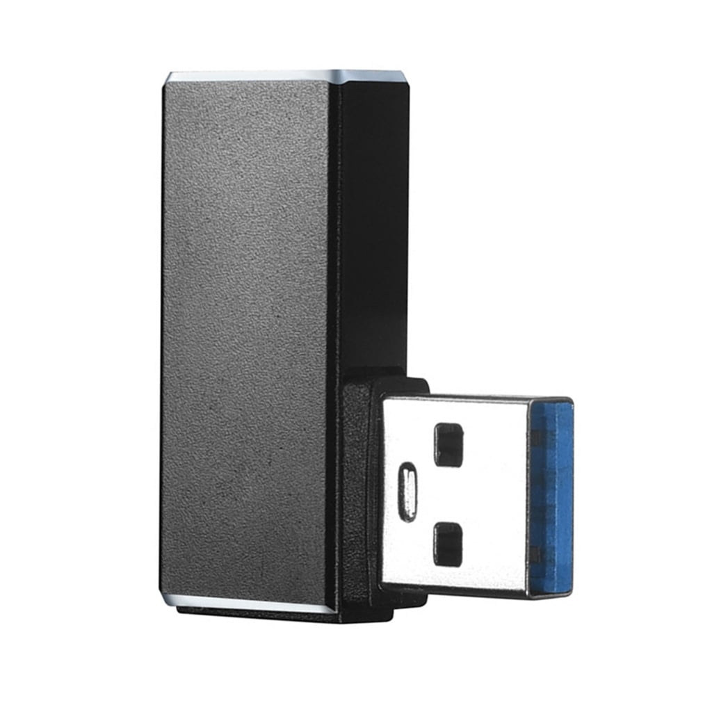 Jesscasday 90 Degree Bend USB 3.0 Male to Female Adapter for Mouse ...