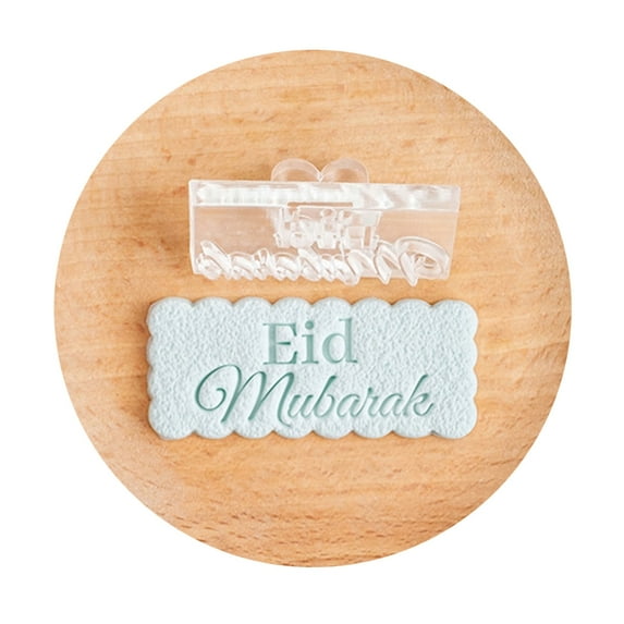 Jesscasday Acrylic Biscuit Mold Cookie Mold for Eid Celebration Islamic Party Cake Supplies