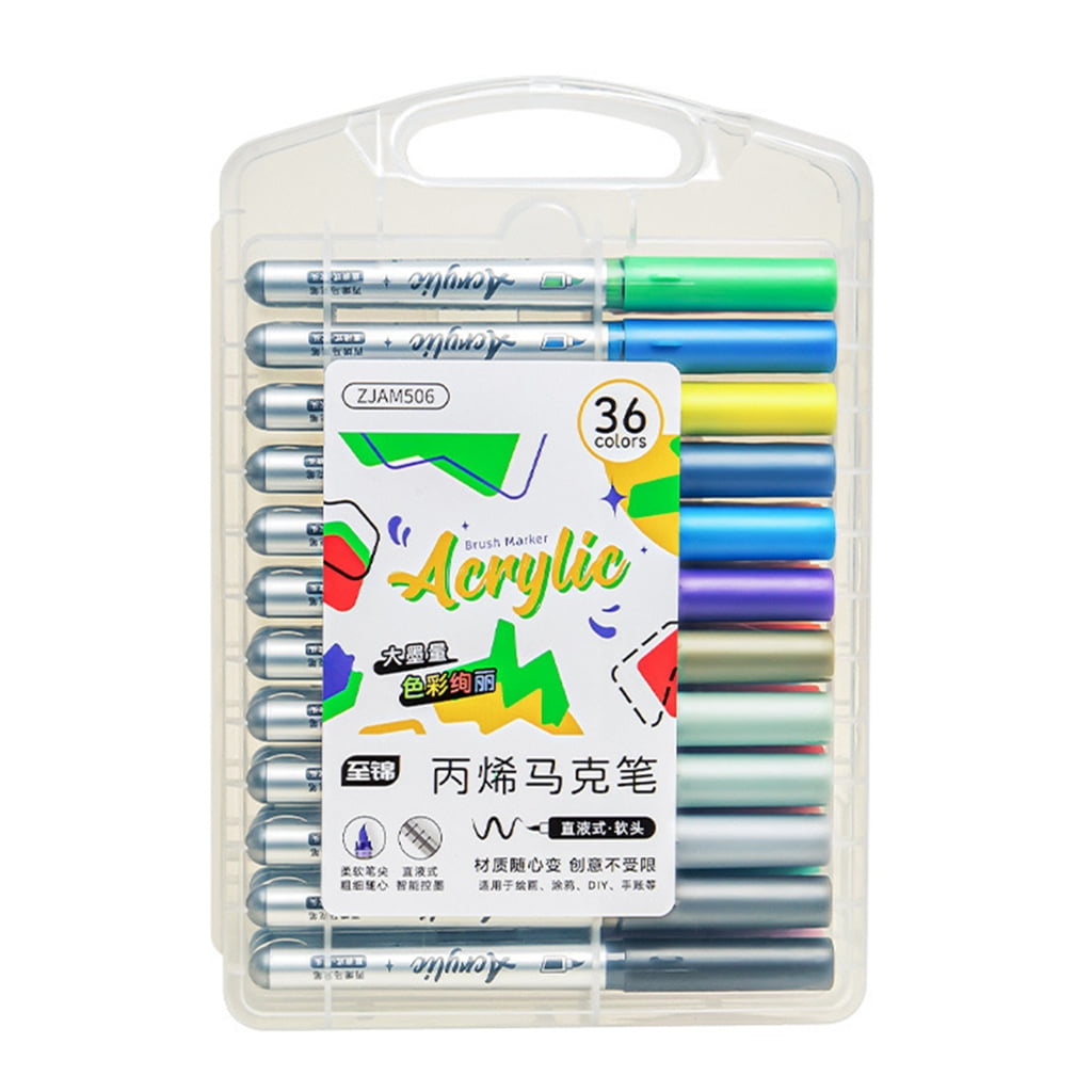 Jesscasday Acrylic Marker for Drawing on Paper Stone Rock Canvas Wood Glass Cardmaking