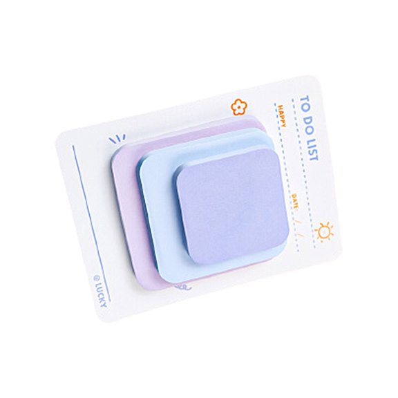 Jesscasday Adhesive Sticky Note Lovely Memos Pad Colorful Note Pad Simple Notepads
