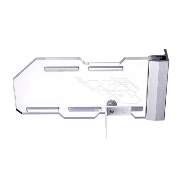 Jesscasday Adjustable Height Multiple Hole Acrylic GPU Support Bracket With ARGB Lighting Syncs