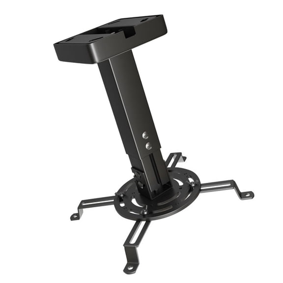 Jesscasday Adjustable Projector Ceiling Mount Universal Fit Extendable Height 25-35cm Metal Material Concealed Screws Design