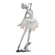 Jesscasday Ballet Dancer Ballerinas Resins Figurine Ornament for Elegant Living Room Decors