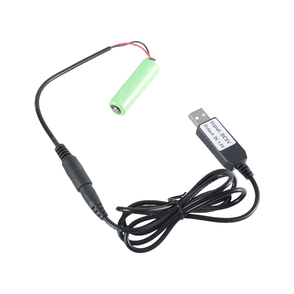 LR6 AA Batterie-Eliminator Kabel – USB Auf 1,5V–6V, 100 Cm, Ersetzt 1–4 AA-Batterien, Für Geräte Ohne Akkuwechsel