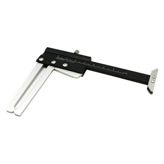 Jesscasday Brake Disc Thickness Measuring Caliper Vernier Ruler Tyre Tire Tread Depth Gauge Measure Tool 0-60mm Clamp Range