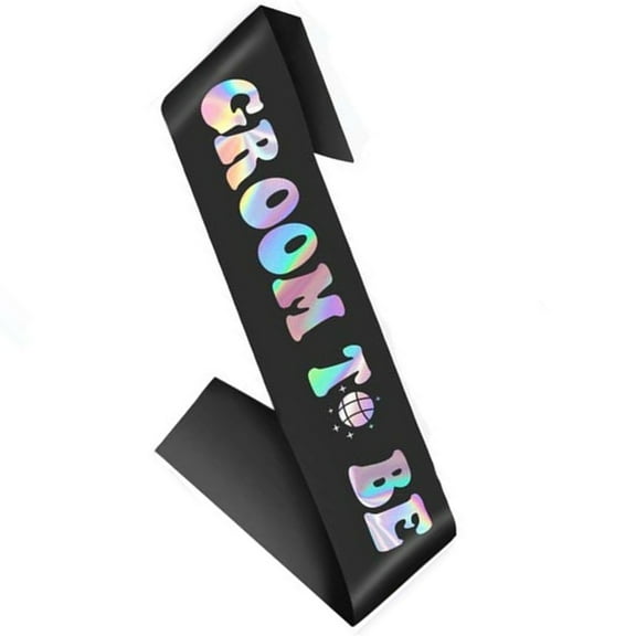 Jesscasday Bridal Disco Sash Elegant for Bachelorette Party Hen Party for Wedding Bridal Wedding Sash Bride to Be Accessories