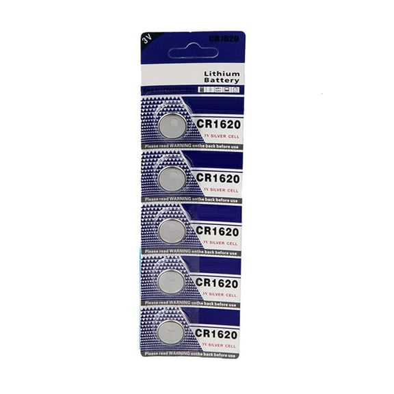 Jesscasday CR1620 Coin Cell Battery Button Battery Long Terms Use Stable Output (5/10Pack)