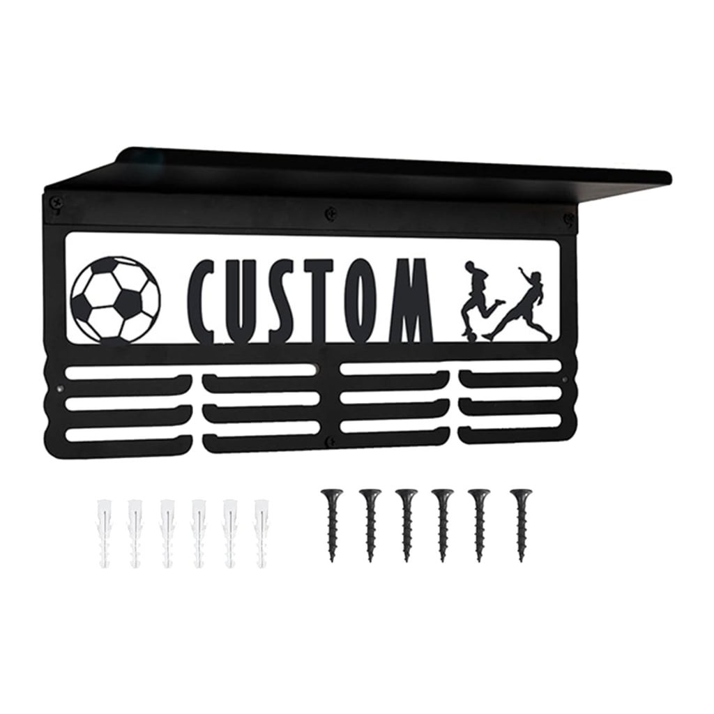 Jesscasday Carbon Steel Award Display Systems Organizes Ribbons Medals Motivational Home Gym Setups