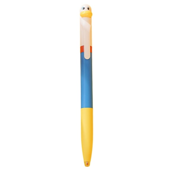 Jesscasday Cartoon Duck Gel Pen 0.5mm Tip Twist Action Gel Pen Quick Drying Journaling Pen