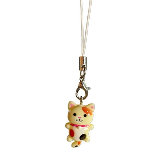 Jesscasday Cell Phone Strap Keychain Cute Cat Pendant Phone Lanyard Anti Lost Keyring Jewelry Y2K Handbag Backpack Accessories