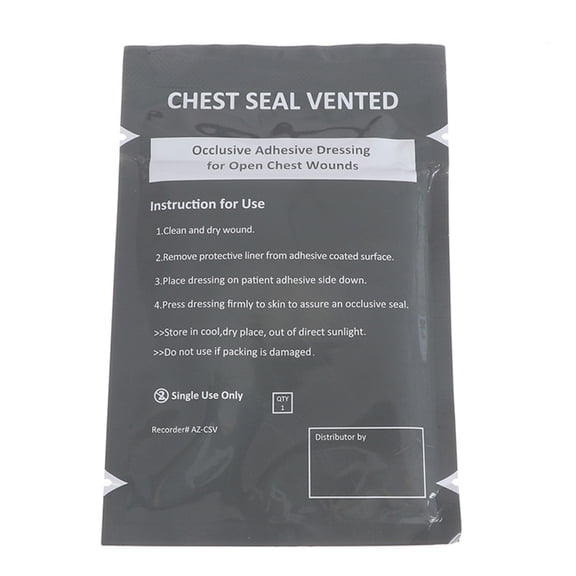 Jesscasday Chest Seal Vented First aids Patches Trauma Sticker for Open Chest Wounds