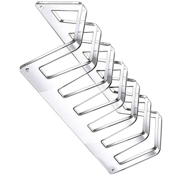 Jesscasday Clear Acrylic Plate Holder Elegant Dinnerware Display Stand 6 Tiered Clear Platters Holders for Kitchenware Display