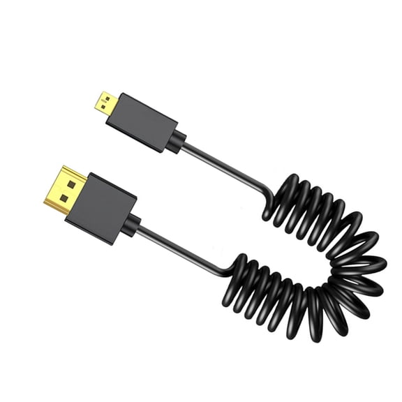 Jesscasday Coiled Video Cable 8K60hz 2.1 Video Line 7680x4320 Compatibles 1080P with Option
