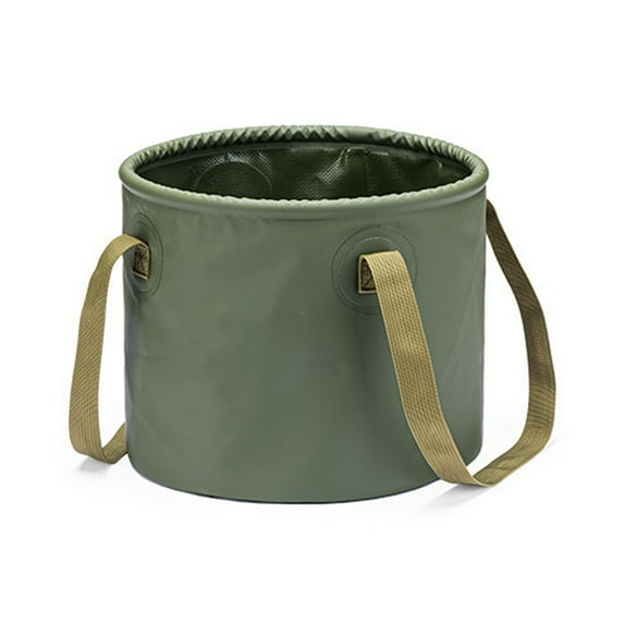Jesscasday Collapsible Bucket Camping Water Storage Container 10/20L Portable Folding Fishing Tub Wash Basin for Hiking 2.5/5Gallon