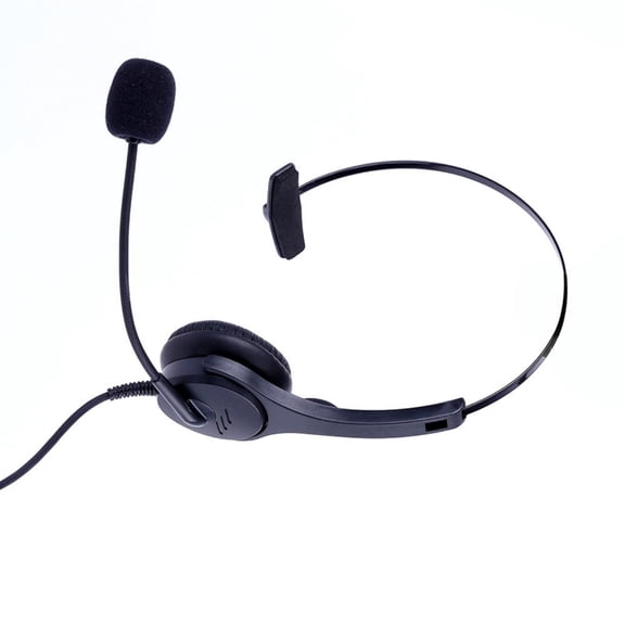 Jesscasday Corded Call Center Noise Cancelling RJ9 Headset Headphone with Microphone Desk Landline for Computer/PC/Laptop Use