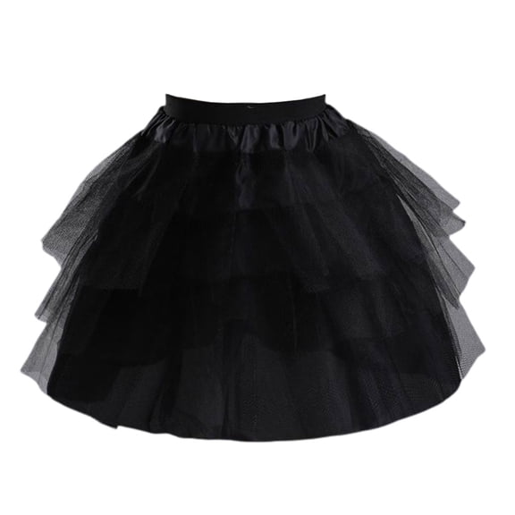 Jesscasday Cosplay Maid Wear Lolita Pettiskirt Short no Hoops Petticoat Girls Ballet Mesh Y