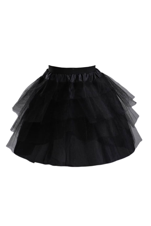 Cosplay Maid Wear Lolita Pettiskirt Short no Hoops Petticoat Girls Ballet Mesh Y