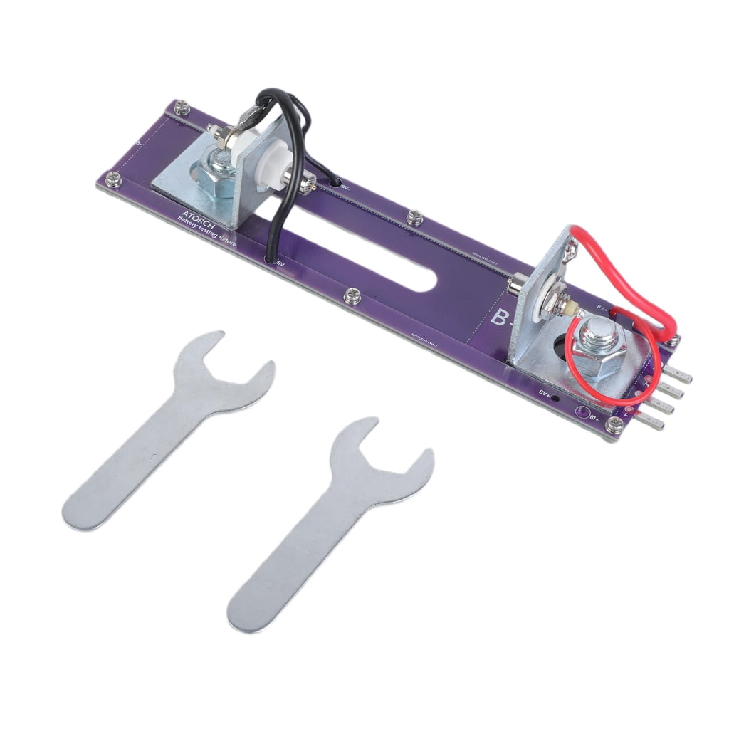Battery Testing Stand Jesscasday Current Voltage Meter Detection Box Battery Holder 20A 4 ...