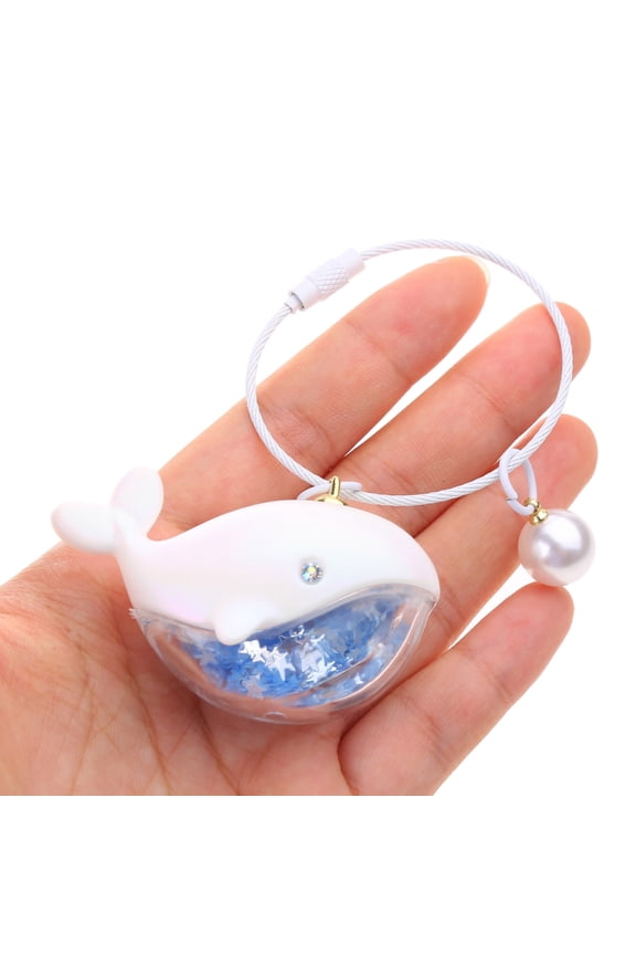 Cute Whale Keychain Marine Animal Doll Keyring Buckle Car Key Chain Accessories for Men Women Couple Bag Jewelry Gift