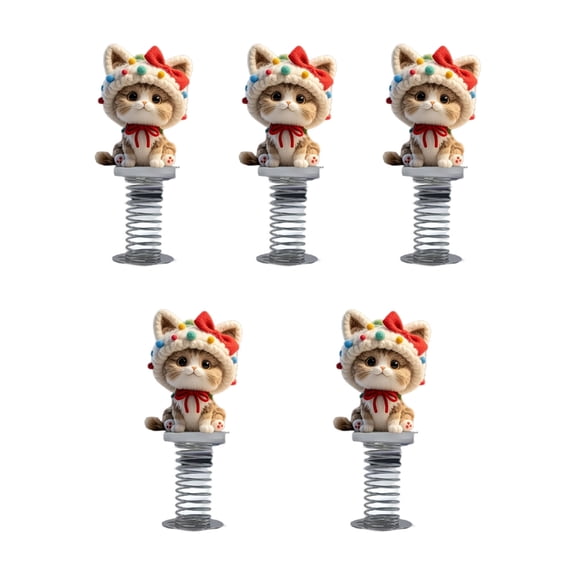 Jesscasday Dancing Cats Dashboard Decorations,Shaking Cats Bobblehead Dashboard Car Decors
