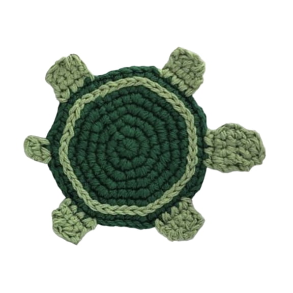 Jesscasday Decorative Table Mat Artistic Handmade Crochet Coaster Eye Catching Coaster Cute Animal Cup Mat Wool Thread Material