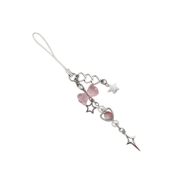 Jesscasday Delicate Phone Charm Lanyard Chain Keychain Pendant for Backpack Wallet Purse