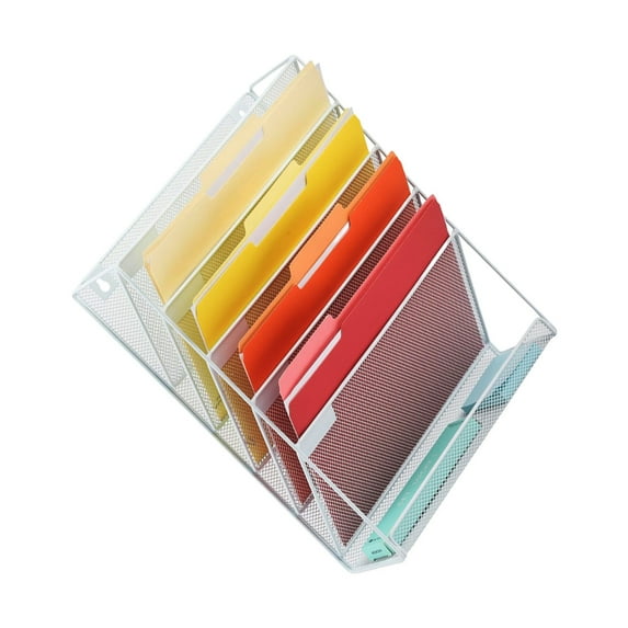 Jesscasday Desk Organizers Hanging Wall File Holders Magazine Storage Rack for File Storage