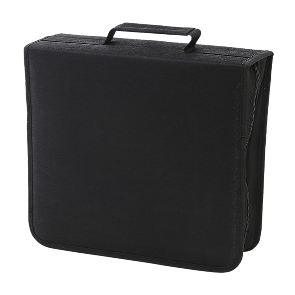 Vcd Box Jesscasday Disc Storage Box Carrying Case with Handle Stackable VCD ...