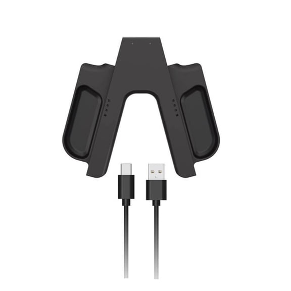 Jesscasday Double Charging Grip Stable Magnetic Connection Portable Double Charges Handle Travel Friendly Charging Grip for Switch2