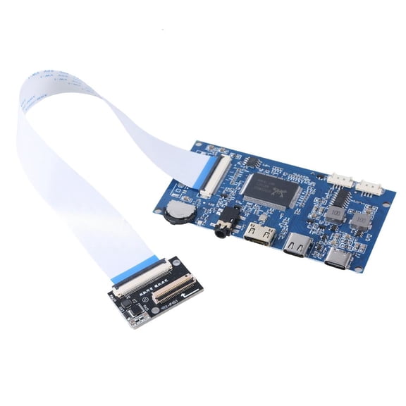 Jesscasday EDP 30pin LCD Panel Driver Board Portable LCD Screen Driver Control Board RTD2556 Chip 2048x1536 Resolution with Cable