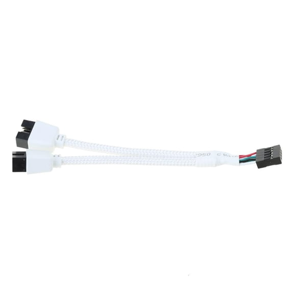 Jesscasday Efficient USB2.0 9Pin to Twin 9Pin Shielded Cable for Stable and Secure Transfer