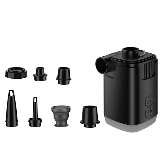Jesscasday Electric Airs Pump with Camping Light Outdoor Quick Fill Inflator Deflator