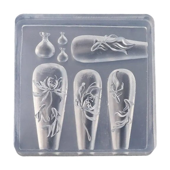 Jesscasday Elegant Bowknot Silicone Mould Set for Creating 3D Nail Art Earrings and Necklaces Crafting Tool Fashion Statement