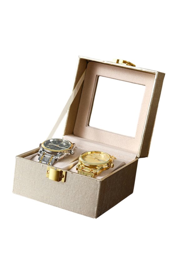 Elegant Dustproof Timepiece Watch Storage Case Transparent Lid Multiple Color Suitable For Home Accessories Organization