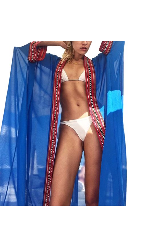 Elegant Over Size Cardigan Beach Caftan Women Girl Sexy Macrame Loose Bathing Suit for Summer Water Park Universal Size