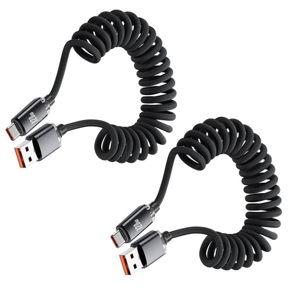 Jesscasday Fast Power Supply Cord Nylon Braided Line Metal Texture Perfect for Electronics