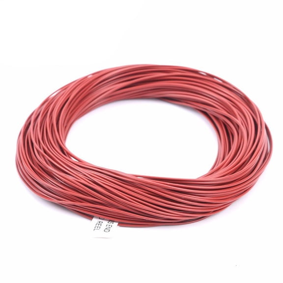 Jesscasday Fast Sinking Fly Line WF 4/5/6/7/8S 3/6ips Red-brown Black 100FT For Fly Fishing