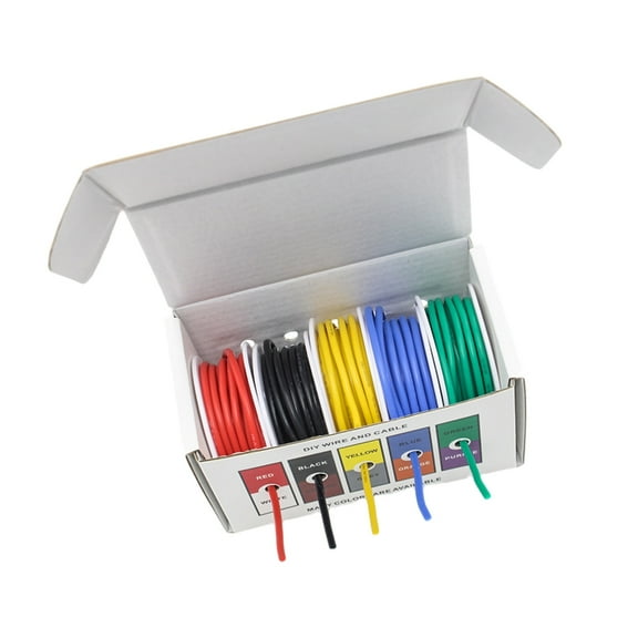 Jesscasday Flexible Coated Tinned Copper Cord for Hobbyist and Energy Battery Projects