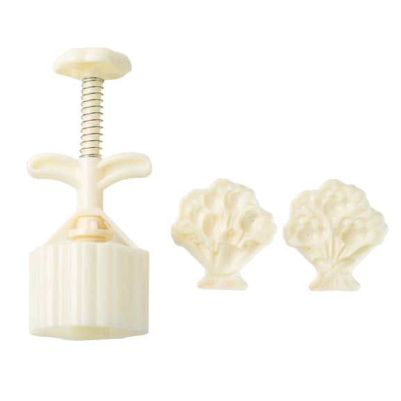 Jesscasday Flower Shape Pastry Tool ABS Texture Pastry Moulds Baking Supplies for Dessert