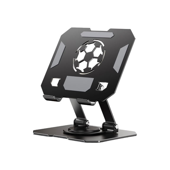 Jesscasday Foldable Alloy Tablets Stand With 360 Rotating Base Double Axises Height Control AntiSlip