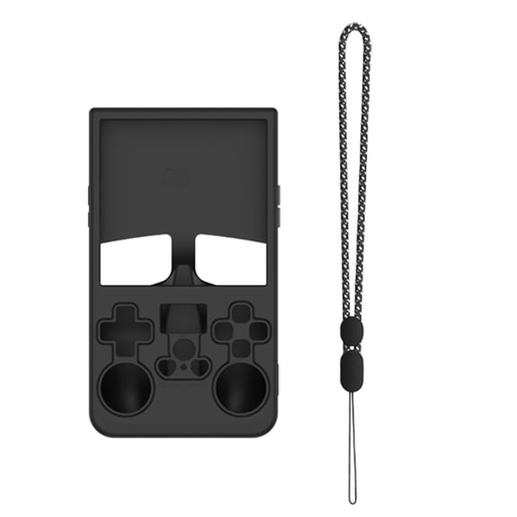 Jesscasday Gamepad Skin Sleeve Protector Cover for R36 Gamepad Dustproof Housing Console Case Silicone Shell with Lanyard