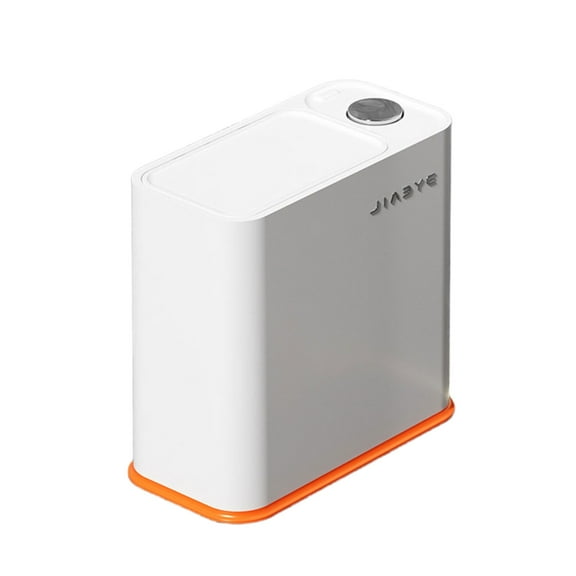 Jesscasday Garbage Can Space Efficient Trash Holder with Easy Press Lid for Small Area