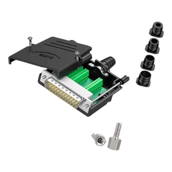 Jesscasday Gold Plateds DB25 Plugs 25Pin Size Corrosion Resistant Copper Material