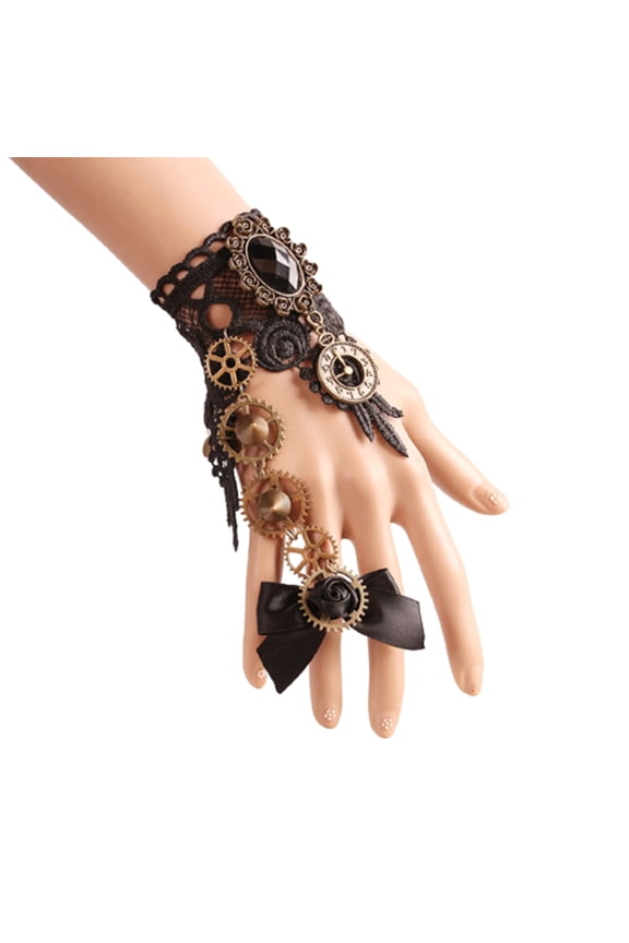 Goth Bracelet Rings Medieval Steampunk Punk Vintage Bracelet Rings Exaggerated