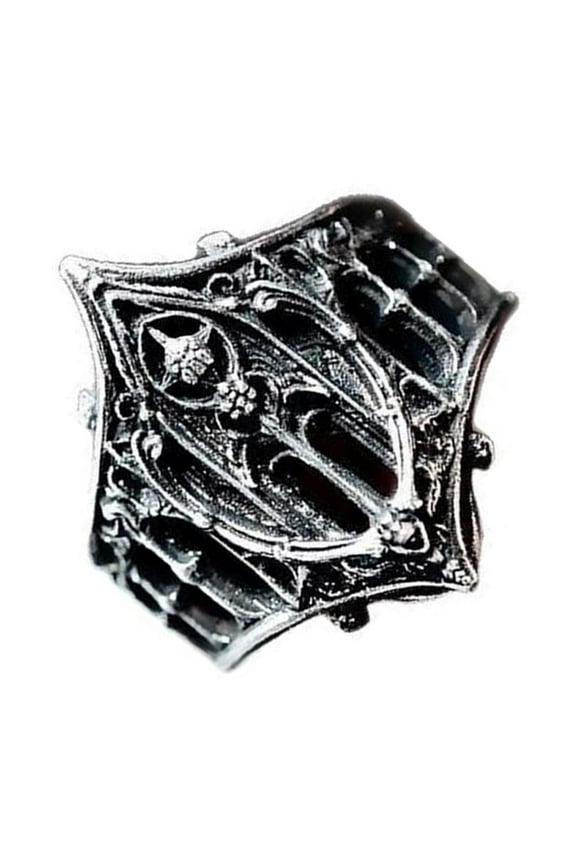 Gothic Style Antique Ring Zinc Alloy Crafted Sturdy Jewelry For Special Occasions