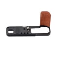 thumbnail image 1 of Jesscasday Handgrip Quick Release L Bracket For Camera Tripod Mount Wood Handle Grip Cold Shoe Rig Tripod Mount for X-100VI, 1 of 8