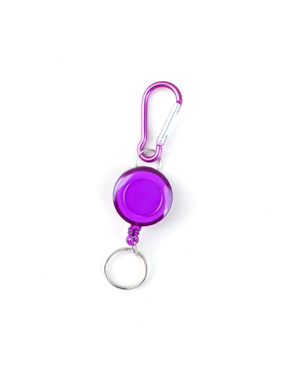 Heavy Duty Retractable Pull Badges Steel Wire Rope Buckles Key Holder Easy to Use