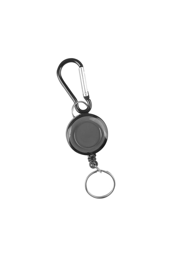 Heavy Duty Retractable Pull Badges Steel Wire Rope Buckles Key Holder Easy to Use