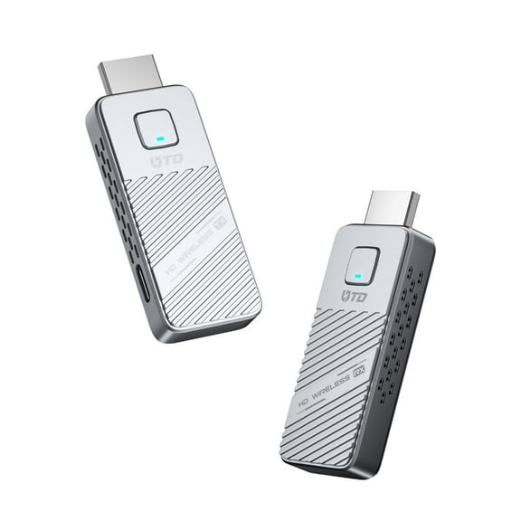 Jesscasday High Performances Wireless Display Adapter Type C HDMIs Transmitter Receiver Compatible for Multiple OS Systems 50M